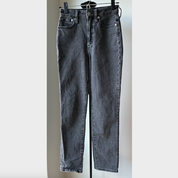 Madewell Black-Gray Curvy Perfect Vintage Jeans - Size 24 - Picture 5 of 8